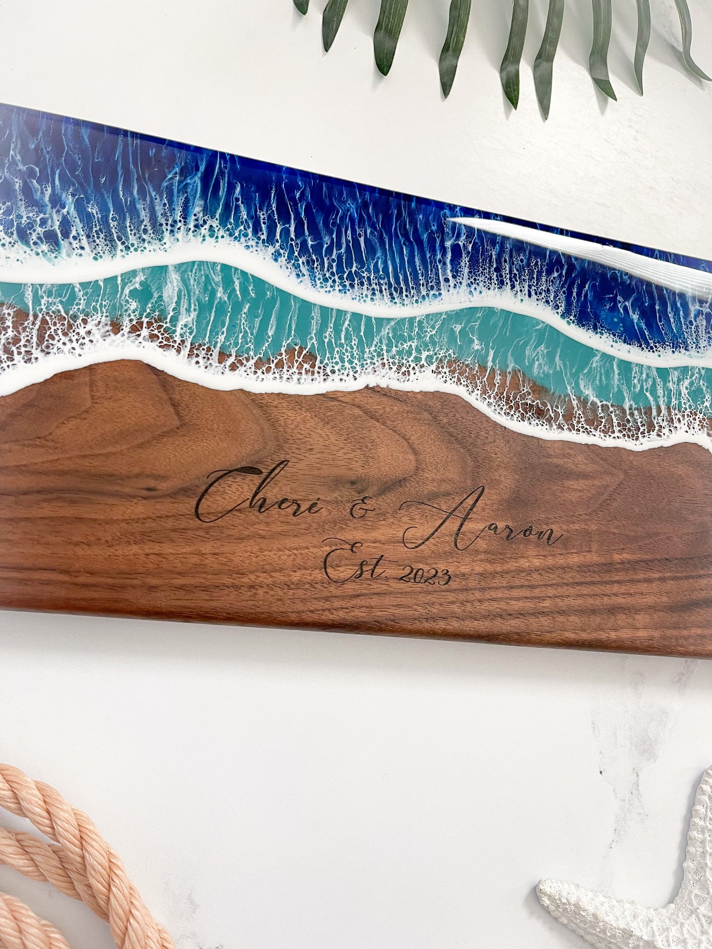 Walnut Ocean Charcuterie Board