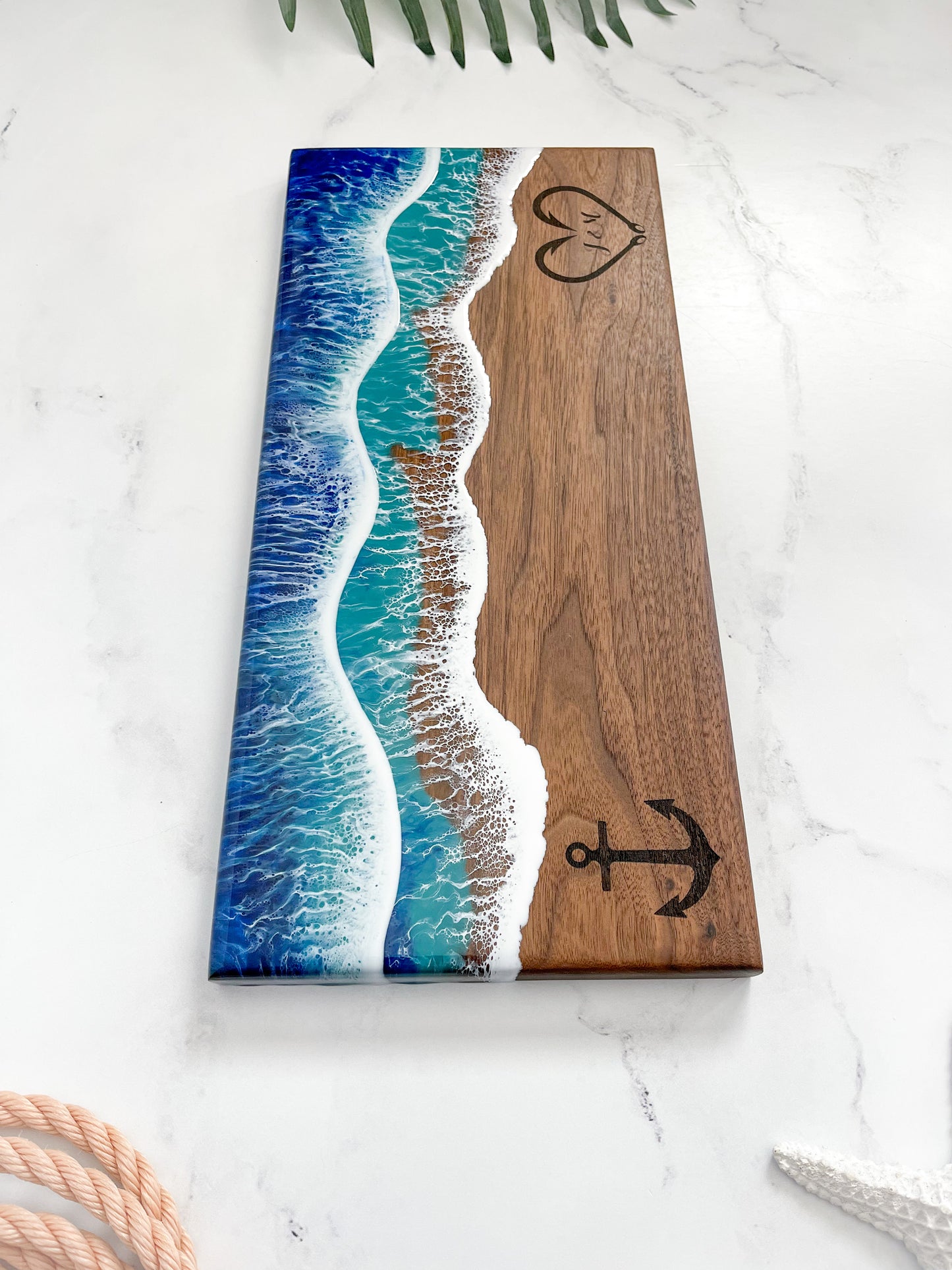 Walnut Ocean Charcuterie Board