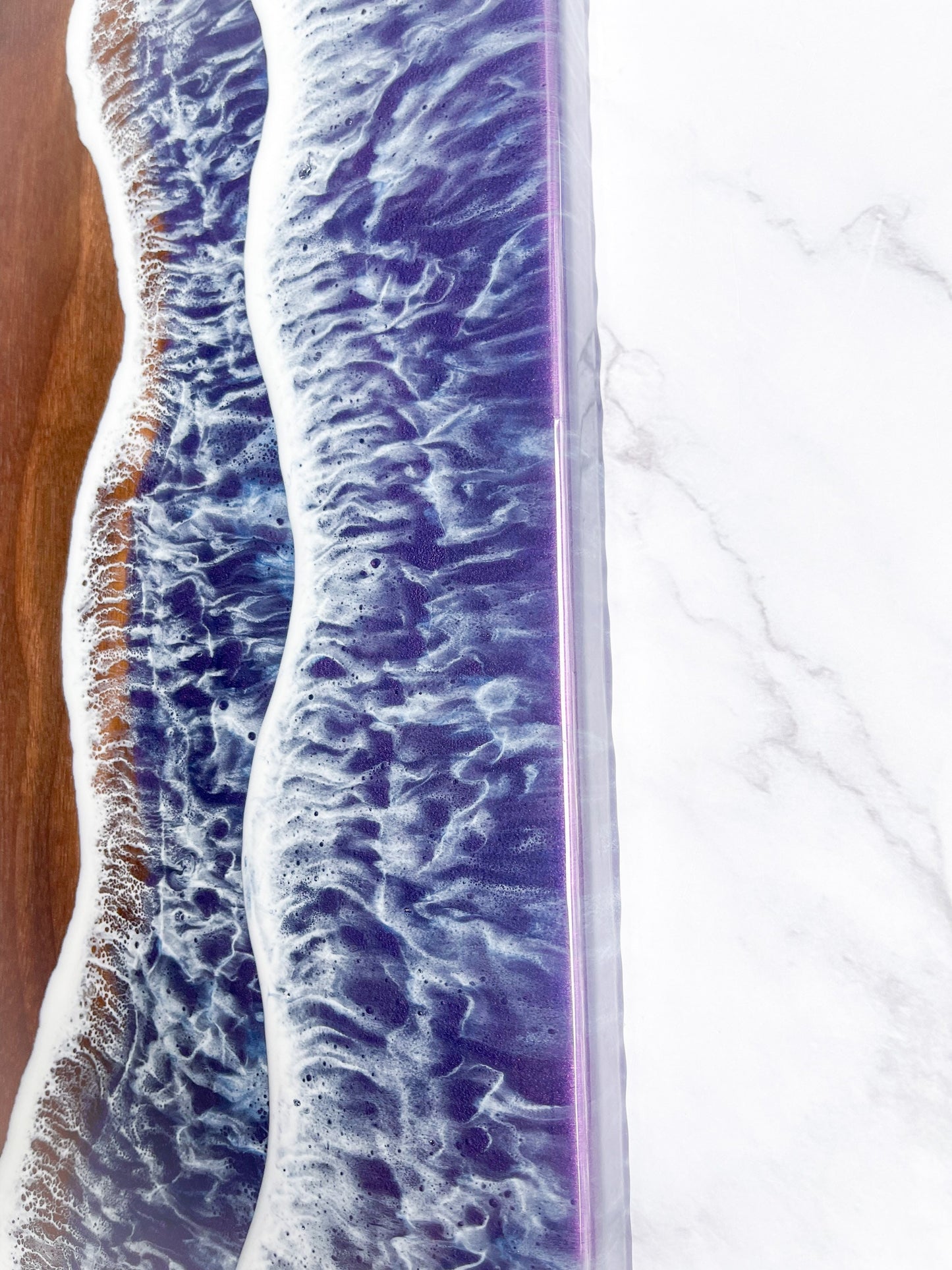 Purple Walnut Ocean Charcuterie Board