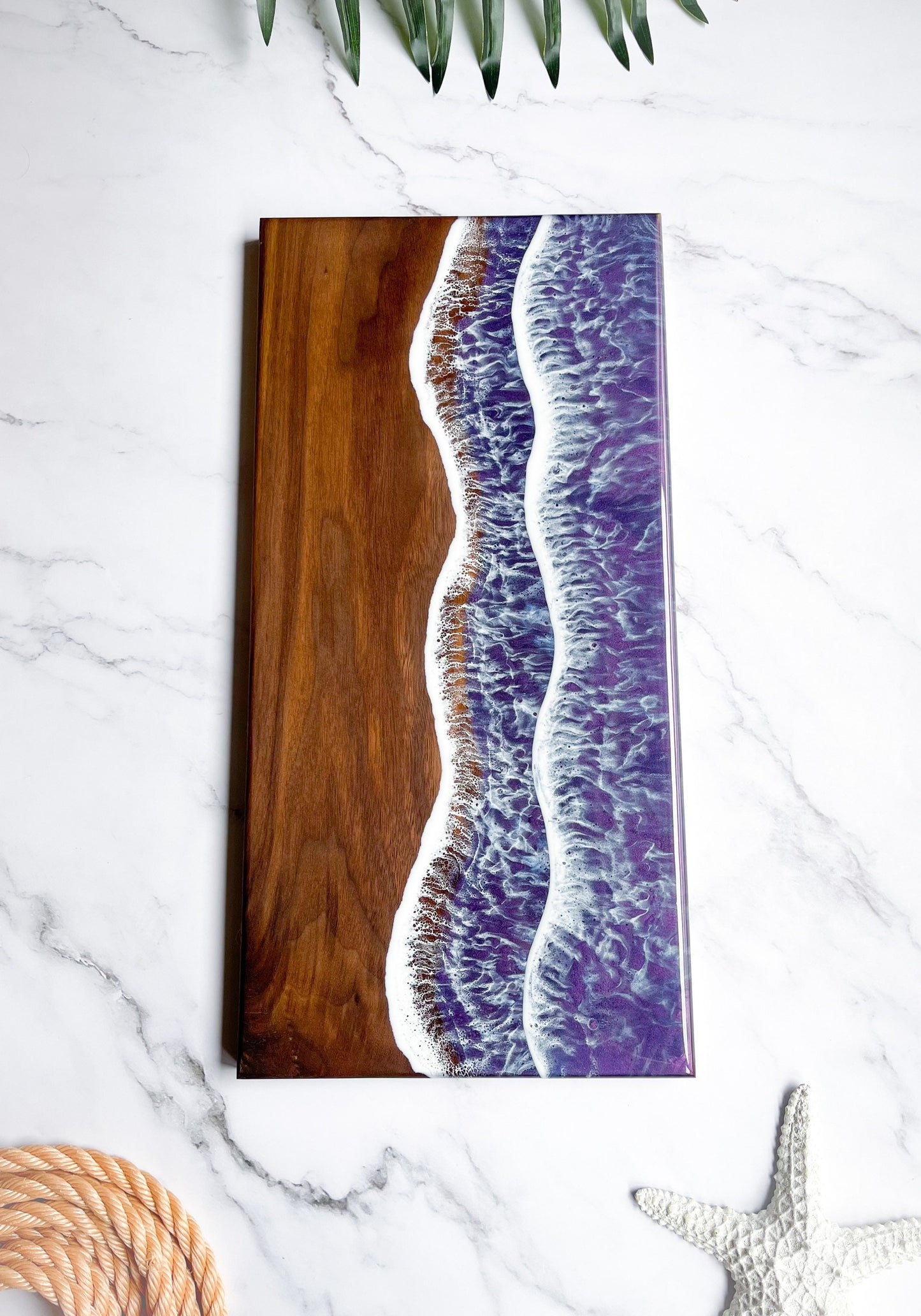 Purple Walnut Ocean Charcuterie Board