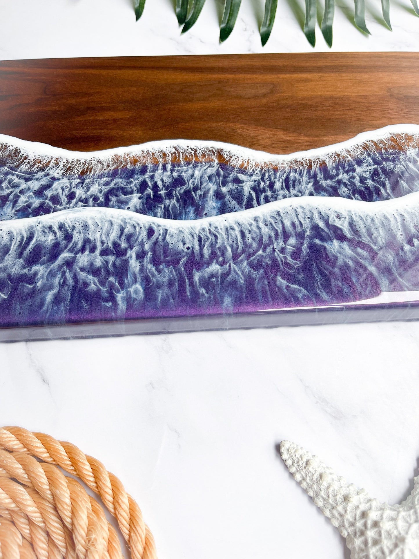 Purple Walnut Ocean Charcuterie Board