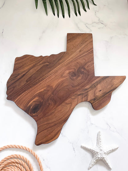 20 X 21 Large Texas Walnut Ocean Charcuterie Board