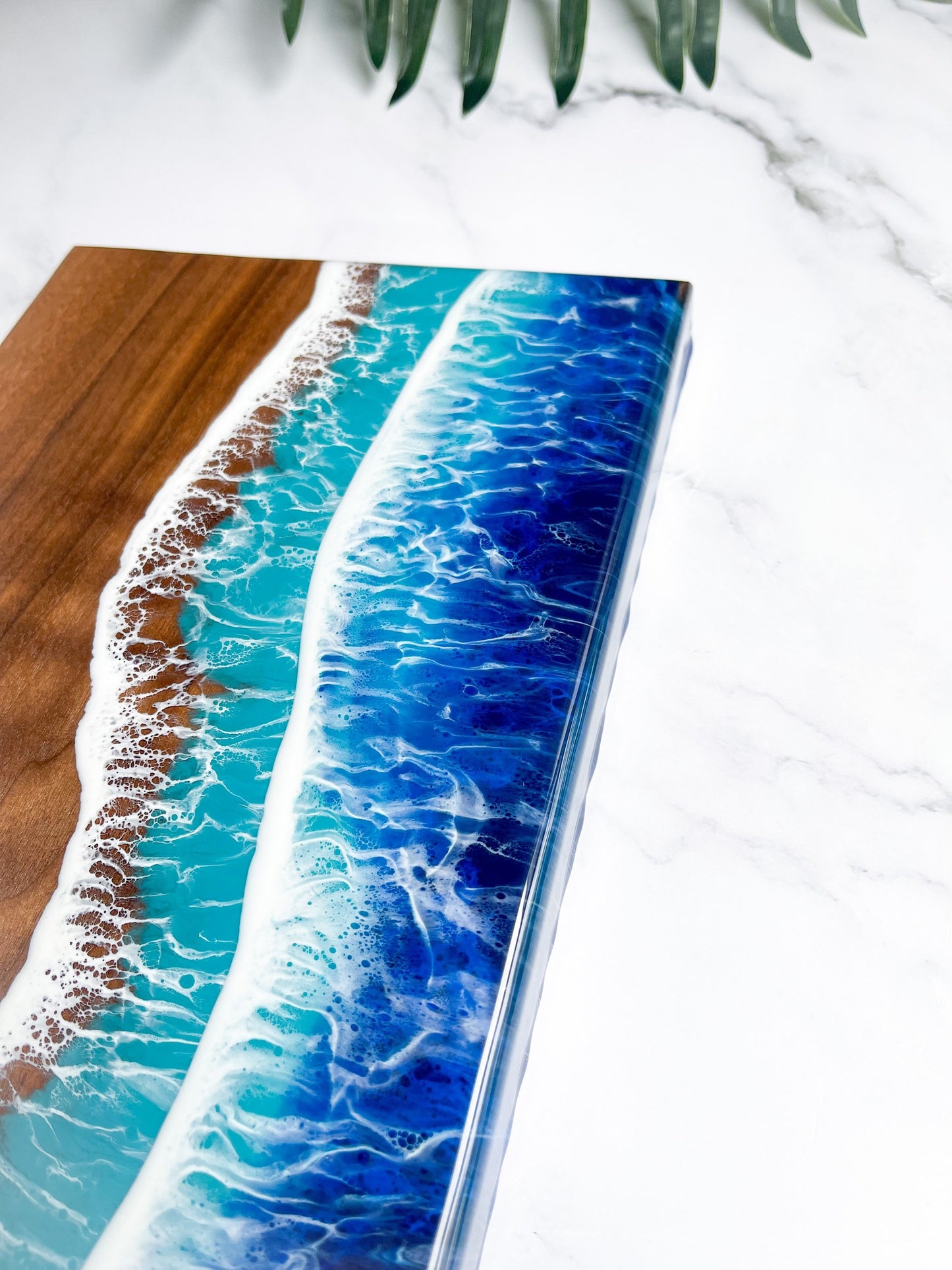 Shark Ocean Walnut Charcuterie Board