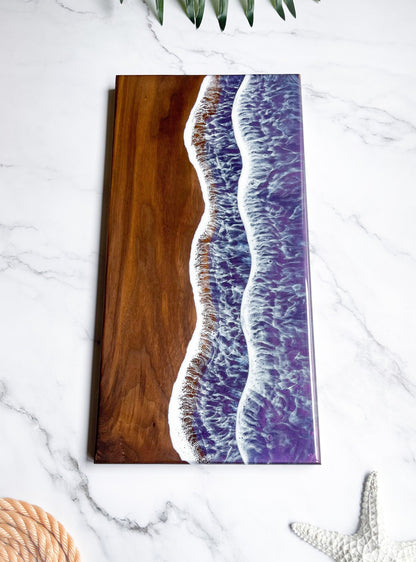 Purple Walnut Ocean Charcuterie Board