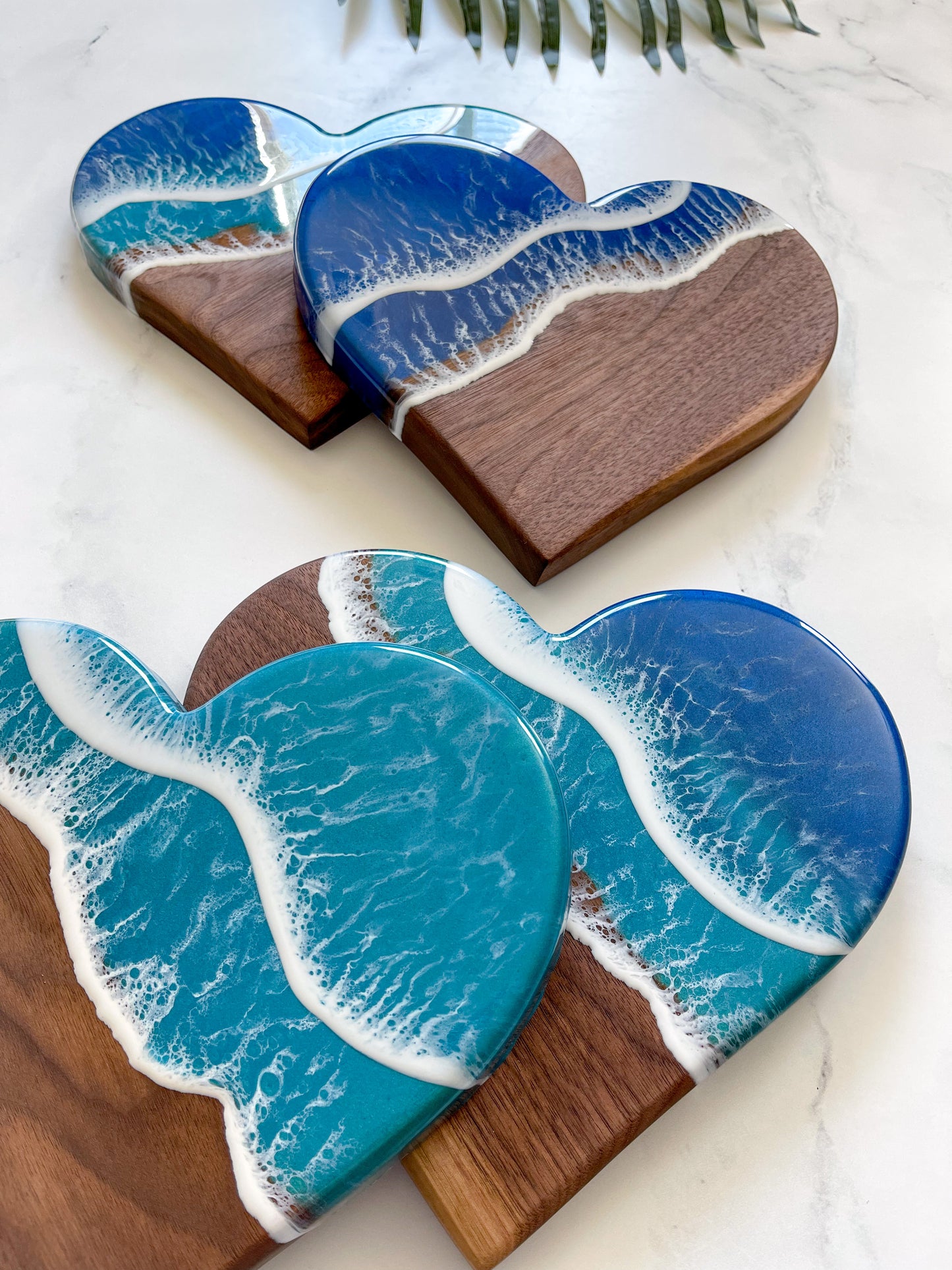 Heart Shaped Walnut Charcuterie Boards