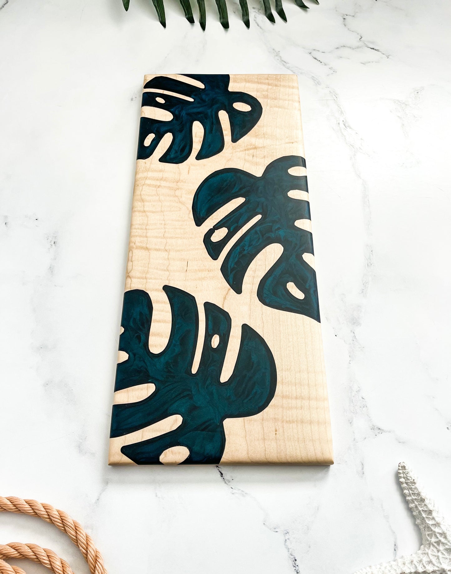 Monstera Curly Maple Charcuterie Board