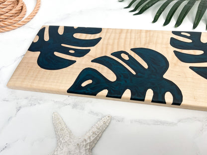 Monstera Curly Maple Charcuterie Board