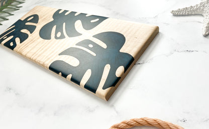 Monstera Curly Maple Charcuterie Board