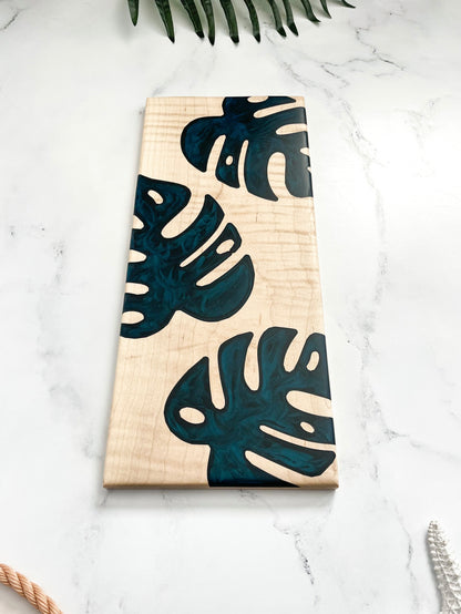 Monstera Curly Maple Charcuterie Board